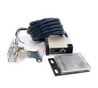 Woljay Interrupteur à capteur photoélectrique E3JK-R4M1 AC 90-250V avec réflecteur 4M