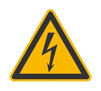 wolk SafetyMarking Panneau d'avertissement film SL 25 mm Attention tension électrique dangereuse 44 Quantité:1