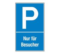 wolk SafetyMarking Panneau de parking plastique L250xH400 mm Réservé aux visiteurs Quantité:1