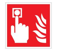 wolk SafetyMarking Panneau de protection incendie Film B200xH200 mm Détecteur incendie photoluminescent long Quantité:1