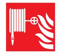 wolk SafetyMarking Panneau de protection incendie Film B200xH200 mm Tuyau d'incendie longue durée phosphorescent Quantité:1