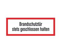 wolk SafetyMarking Panneau de protection incendie Film B297xH105 mm Porte coupe-feu fermée photoluminescente longue durée Quantité:1