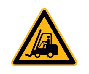 wolk SafetyMarking Panneau de signalisation Aluminium L 400 mm Attention aux engins de manutention Quantité:1