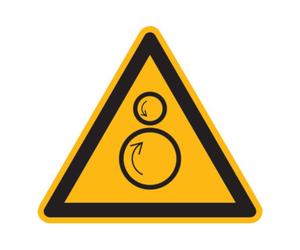 wolk SafetyMarking Panneau de signalisation aluminium SL 100 mm Avertissement rouleaux opposés Quantité:1