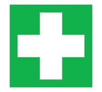 wolk SafetyMarking Panneau de signalisation film B150xH150 mm Premiers secours phosphorescent Quantité:1