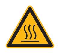 wolk SafetyMarking Panneau de signalisation film SL 50 mm Avertissement surface chaude 10 pcs/feuille Quantité:1