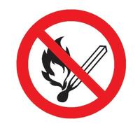 wolk SafetyMarking Panneau d'interdiction Aluminium D200 mm Feu, lumière nue et fumer interdits Quantité:1