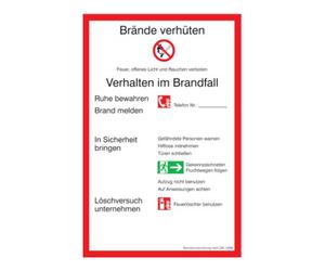 wolk SafetyMarking Panneau d'interdiction Aluminium L200xH300 mm Règlement incendie RFA Quantité:1