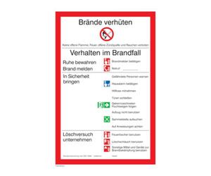 wolk SafetyMarking Panneau d'interdiction film B200xH300 mm Règlement incendie universel Quantité:1