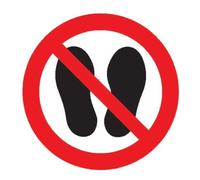 wolk SafetyMarking Panneau d'interdiction Film D200 mm Accès interdit à la zone Quantité:1