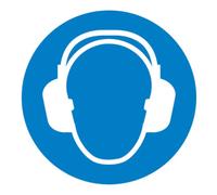 wolk SafetyMarking Panneau d'obligation Aluminium D200 mm Utiliser protection auditive Quantité:1