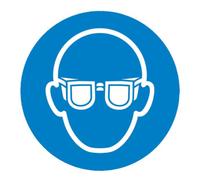 wolk SafetyMarking Panneau d'obligation Film D100 mm Utiliser protection des yeux Quantité:1