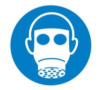 wolk SafetyMarking Panneau d'obligation Film D200 mm Utiliser protection respiratoire Quantité:1