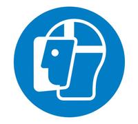 wolk SafetyMarking Panneau d'obligation Film D200 mm Utiliser un écran facial Quantité:1