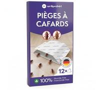 Wolkenfeld Piège à Cafard et Blattes d’Intérieur - Piege Cafard Collant avec Appât Naturel Anti Cafard - Surveillance et Capture en Maison - sans Spray ni Insecticide - Made in Germany - 12 Pièges