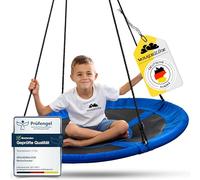 WOLKENGLÜCK® Balançoire nid d'oiseau, diamètre : 110 cm, réglable en hauteur, pour enfants et adultes, charge maximale : 150 kg, avec accessoires de montage, balançoire pour enfants