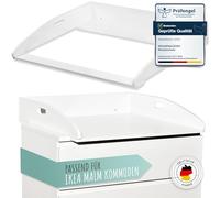 WOLKENGLÜCK malm Commode IKEA Malm - Table à langer [73 x 70 x 13 cm] - Qualité supérieure, fixation de sécurité, 100 % anti-basculement