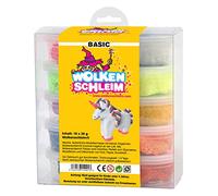 Wolkenschleim 78812-R - Ensemble de paillettes nuageux, 10 boîtes, 35 g, ['noir', 'blanc', 'bleu', 'jaune', 'rouge', 'orange fluo', violet, vert', jaune', rose']