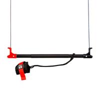 Wolkenstürmer Barre de Pilotage 2 Lignes, Mousse Caoutchouc, Noir/Rouge, 56 cm