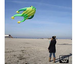 Wolkenstürmer Fritz The Frog Dragon Volant à Une Ligne Vert Taille XL