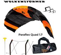 Wolkenstürmer Paraflex Quad Cerf-Volant Lenkmatte Kp Bar Kite Trainer 1.7 Orange