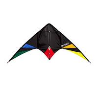 Wolkenstürmer Skydart Cerf-Volant avec Armature en Fibre de Verre Noir - Kit pour débutants et confirmés