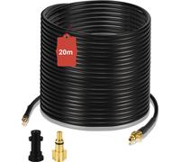 Wolketon 20m de tuyau de nettoyage de tuyaux Kit de nettoyage de tuyaux pour nettoyeurs haute pression Kärcher Kränzle K2 - K7