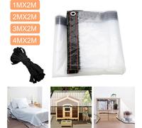Wolketon Bâche Transparente de Serre Film Transparent Extérieur Epaisseur Clair Jardin 2x4M