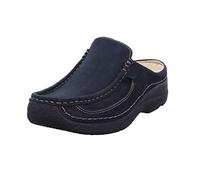 Wolky Comfort Roll Slide - - Cuir nubuck bleu 11800., 41 EU