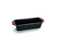 Woll Bakeware Moule à cake 30 cm avec poignées en silicone résistantes à la chaleur jusqu'à 230 °C, sans PFAS, revêtement antiadhésif à deux couches, acier aluminisé, noir