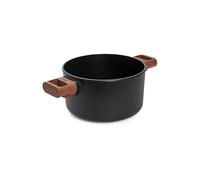 WOLL Casserole avec manche en bois 20cm ECO-LOGIC Antiadhésif noir