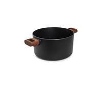 WOLL Casserole avec manche en bois 24cm ECO-LOGIC Antiadhésif noir