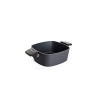 WOLL Casserole carrée Diamond Lite 22 x 22 cm, 3,5 l, avec 2 poignées latérales, anti-adhésive en fonte d'aluminium, passe au four, pour vitrocéramique, gaz, électrique et halogène