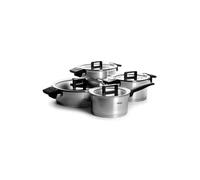 WOLL - Concept batterie de cuisine 8 pièces en acier inoxydable - induction - tous feux - compatible four jusqu’à 200 °C - durable, coloris argent