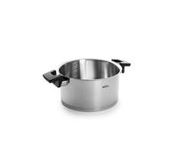 Woll Concept Faitout avec Couvercle - Induction - Diamètre : 24 cm - Hauteur : 13 cm - 5,8 l - Convient pour Tous Les Types de plaques de Cuisson - Acier Inoxydable - Passe au Four jusqu'à 200 °C