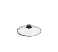 Norbert Woll Couvercle en verre – bords métalliques, évent à vapeur – 28 cm