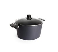 Woll Diamond Lite Casserole avec Couvercle en Verre, inductive, diamètre : 28 cm, Hauteur : 15,5 cm, 8,5 l, Convient pour Tous Les Types de Feux, Fonte d'aluminium, revêtement Anti-adhésif, Passe au