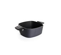 Woll Diamond Lite Casserole carrée inductive, 24 x 24 cm, hauteur 10,5 cm, 4,5 l, avec 2 poignées latérales, convient pour tous les types de feux, fonte d'aluminium, revêtement anti-adhésif, passe au