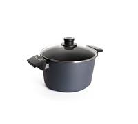 WOLL - Diamond Lite faitout Ø 24 cm 5,0 l, couvercle en verre & 2 poignées - antiadhésif en aluminium coulé, compatible four & lave-vaisselle - faitout - casserole induction