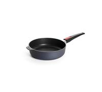 Woll Diamond Lite sauteuse en fonte - Induction -, Ø 24 cm, hauteur 7 cm, avec manche amovible - Convient à tous les types de cuisinières, antiadhésif, fonte d'aluminium