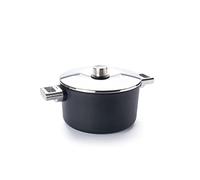 Woll Diamond Logic XR Pro Casserole avec couvercle en acier inoxydable, inductive, Ø 24 cm, hauteur 14 cm, 4,5 l, avec 2 poignées latérales en acier inoxydable, convient pour tous les types de feux