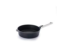 Woll Diamond Logic XR Pro Poêle à bord haut - Inductive, Ø 24 cm, hauteur 7 cm, avec manche en acier inoxydable amovible - Compatible tous feux - Aluminium - Passe au four - Noir