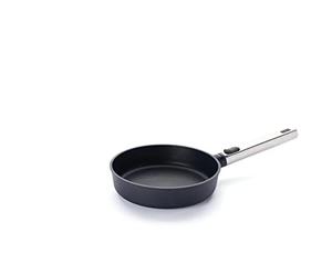 Woll Diamond Logic XR Pro Poêle plate à induction, diamètre : 20 cm, hauteur : 5 cm, avec manche amovible en acier inoxydable, convient à tous les types de feux, fonte d'aluminium, revêtement