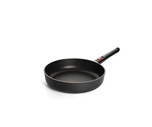 Woll Eco Lite QXR Poêle à frire haute induction Ø 28 cm Hauteur 7 cm Poignée amovible Compatible avec tous types de plaques de cuisson Sans PFAS 100 % aluminium recyclé Passe au four Noir