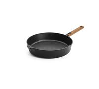 Woll Eco Logic QXR Poêle à bord haut en fonte d'aluminium - Inductive - Diamètre : 32 cm - Hauteur : 7 cm - Avec manche en bois amovible et durable - Convient pour tous les types de plaques de cuisson