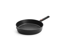 Woll Eco Logic QXR Poêle en fonte à bord haut, inductive, diamètre 32 cm, hauteur 7 cm, avec manche amovible, convient pour tous les types de feux, sans PFAS, revêtement anti-adhésif, fonte