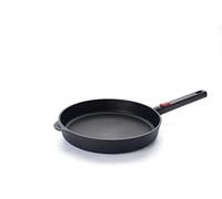 Woll Eco Logic QXR Poêle plate, inductive, diamètre : 28 cm, hauteur : 5 cm, avec manche amovible, convient pour tous les types de feux, sans PFAS, revêtement anti-adhésif, en fonte d'aluminium, passe