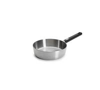 Woll Logic Steel Poêle à bord haut, inductive, diamètre : 24 cm, hauteur : 7 cm, avec manche amovible, convient à tous les types de feux, sans PFAS