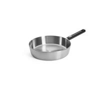 Woll Logic Steel Poêle à bord haut, inductive, diamètre : 28 cm, hauteur : 7 cm, avec manche amovible, convient à tous les types de feux, sans PFAS