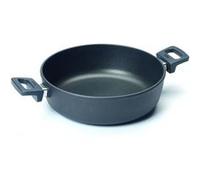 Woll nowo induction line 828il cocotte en fonte 28 cm 8 cm 4,5 l et 2 poignées latérales Noir G